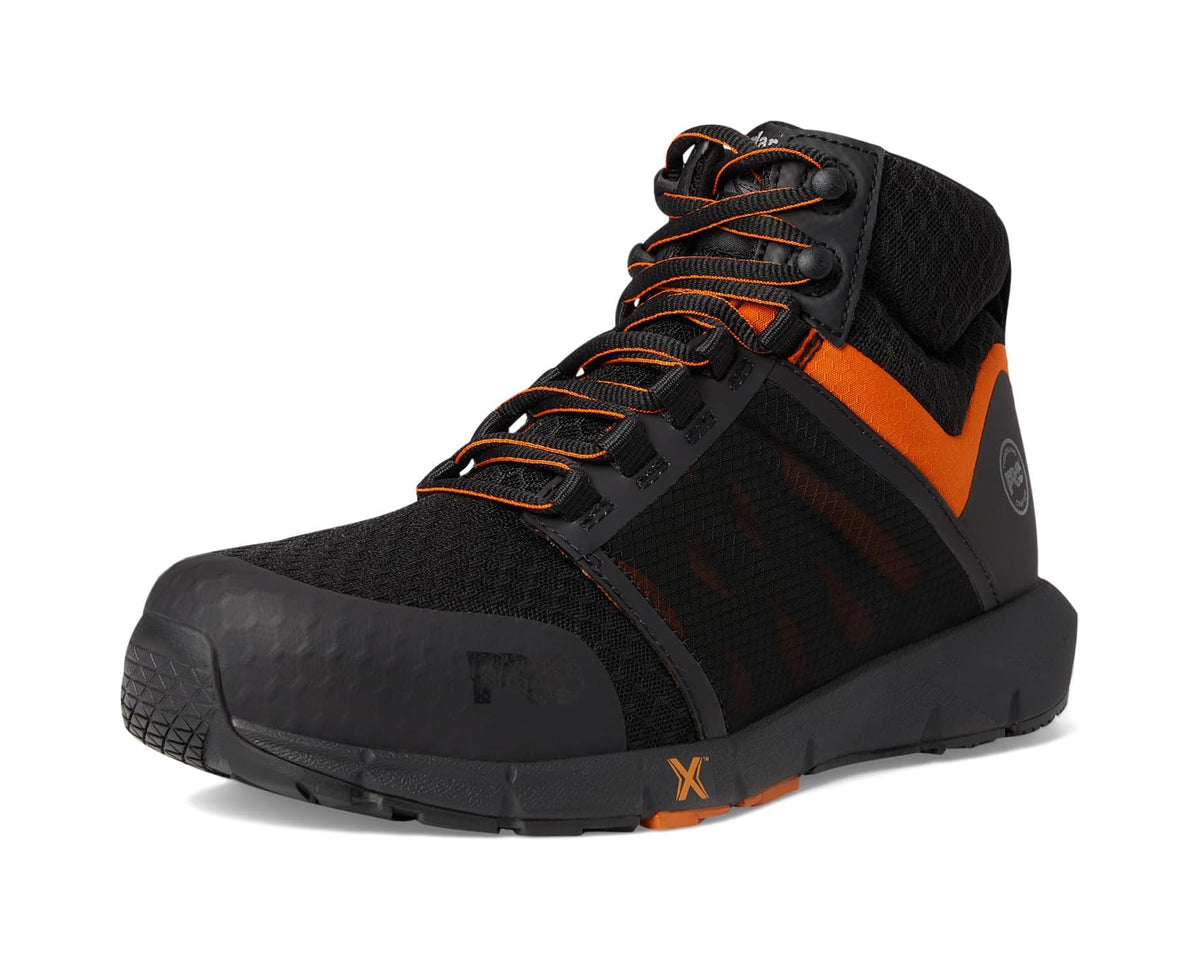 Men's Timberland PRO Radius Mid Composite Safety Toe Black/Orange 1