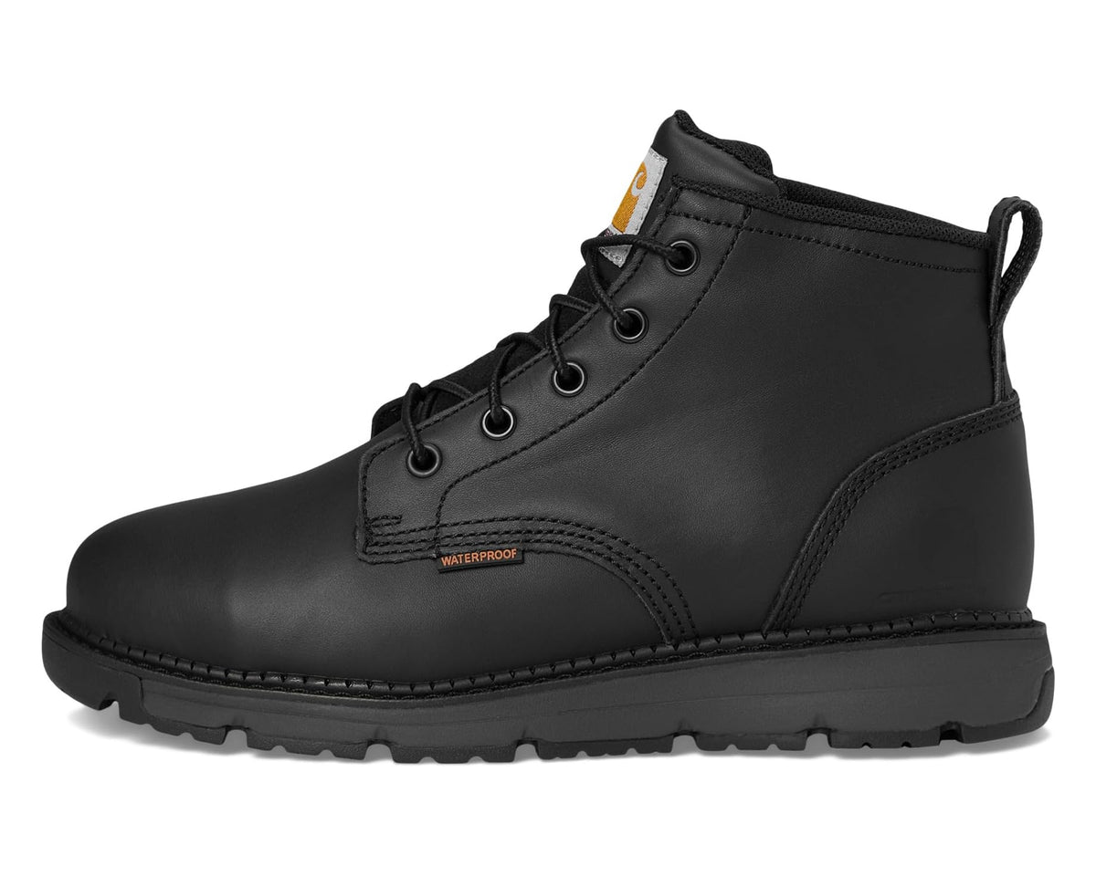 Men's Carhartt Millbrook Waterproof 5 Steel Toe Wedge Work Boot Black Oil Tanned