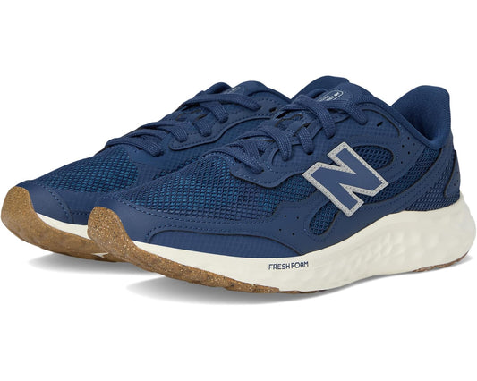 Blue lace-up running sneaker with Fresh Foam midsole and white NB logo