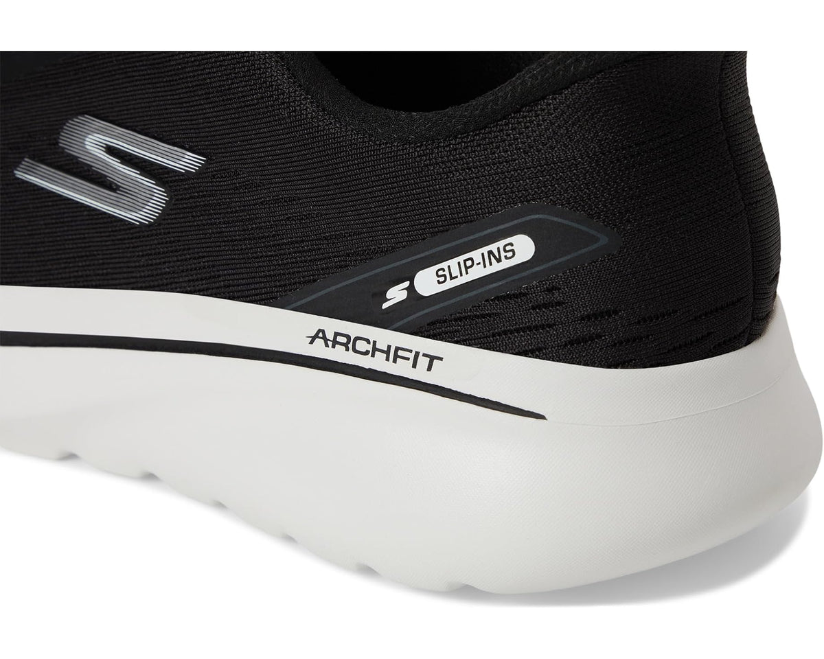 Men's SKECHERS Performance Go Walk Arch Fit N-joy Nobend Hands Free Slip-in Black/White