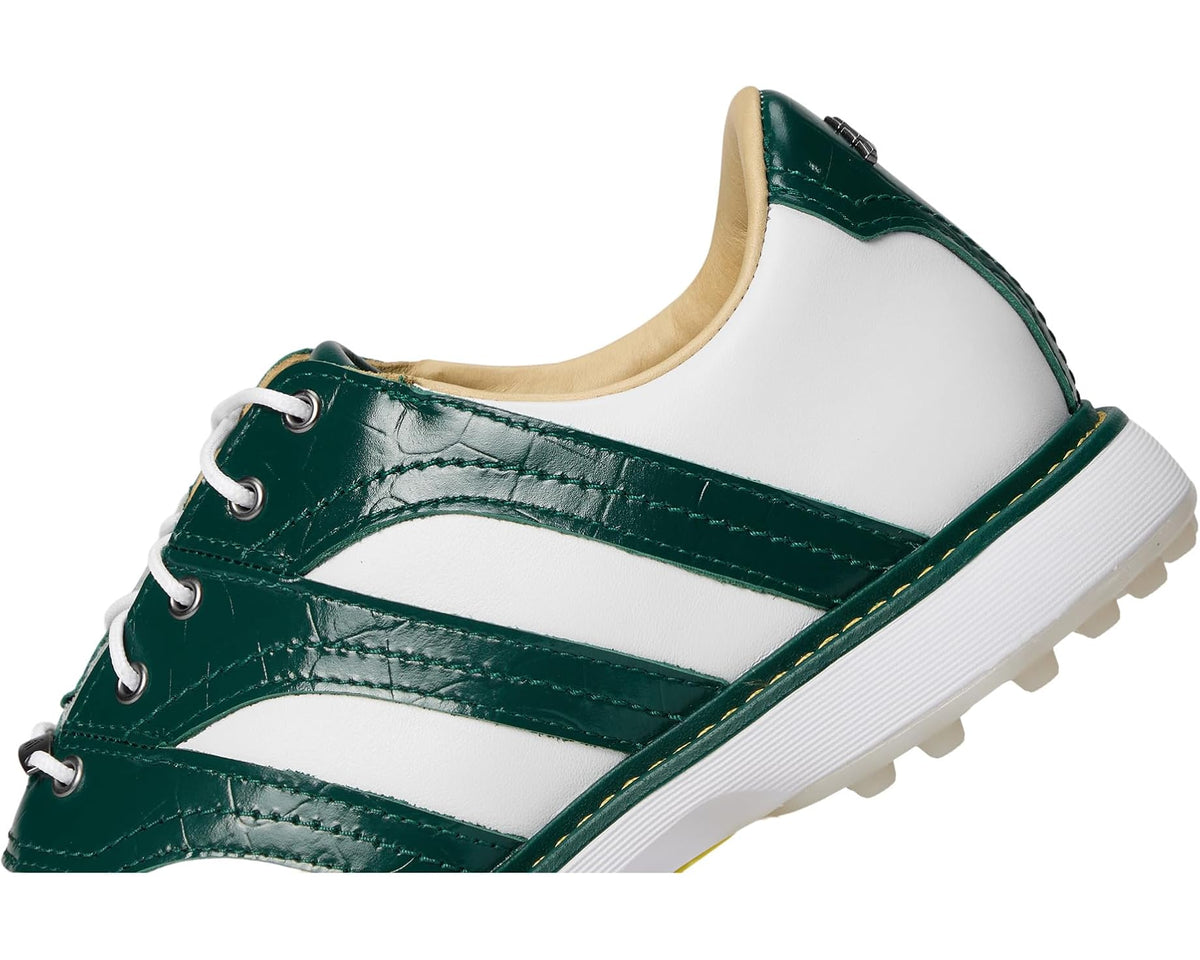 Men's adidas Golf MC Z-Traxion Spikeless Golf Shoes Footwear White/Collegiate Green/Yellow