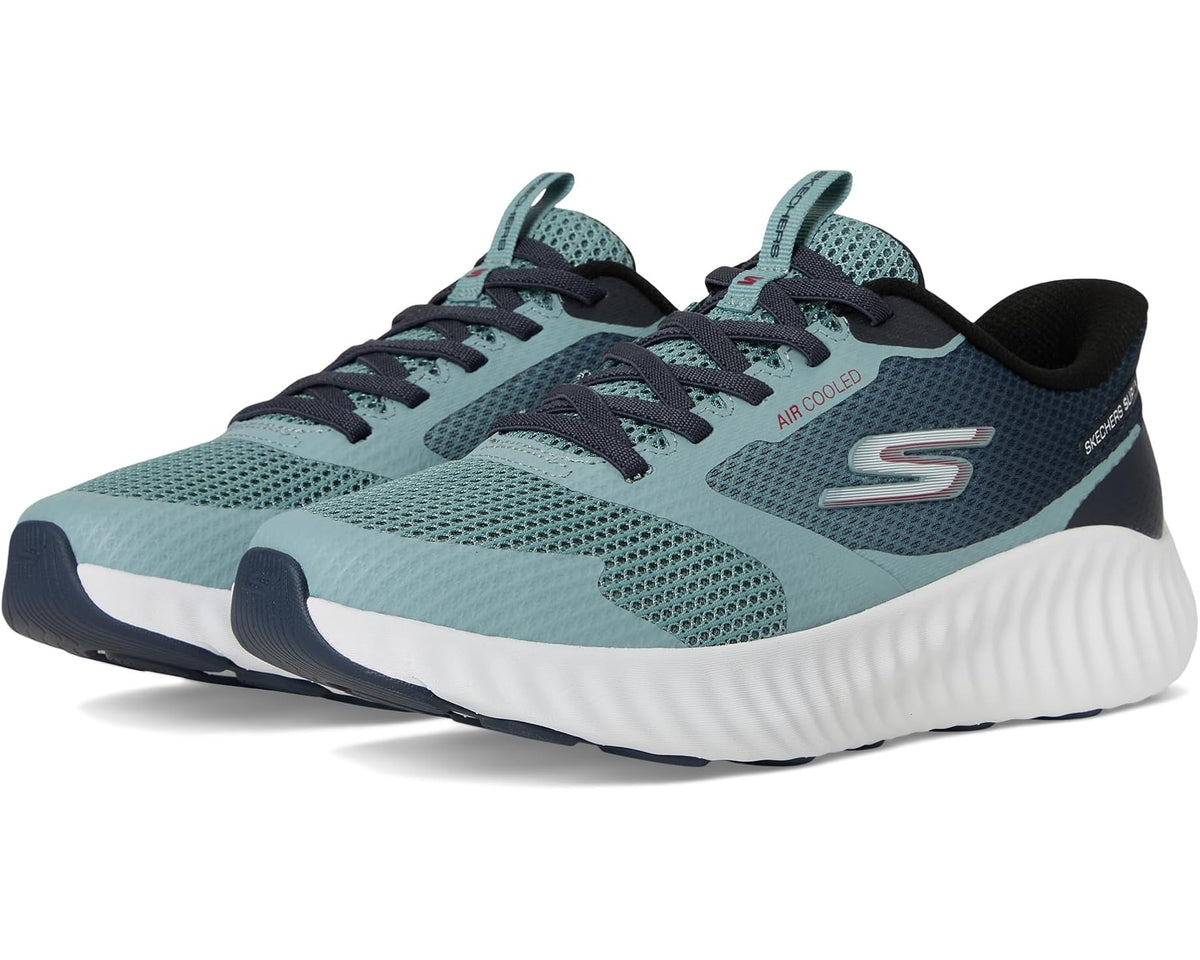 Men's SKECHERS Hands Free Slip-ins Go Run Now - Starfuse Sneaker Silver/Taupe