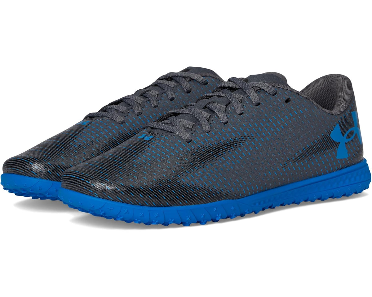 Unisex Under Armour Shadow Select 3 Turf Soccer Cleats Castlerock/Black/Blue Atlantis