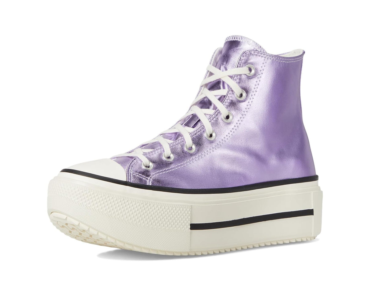 Unisex Converse Chuck Taylor All Star Lift Double Stack Metallic Light Purple/Egret/Black