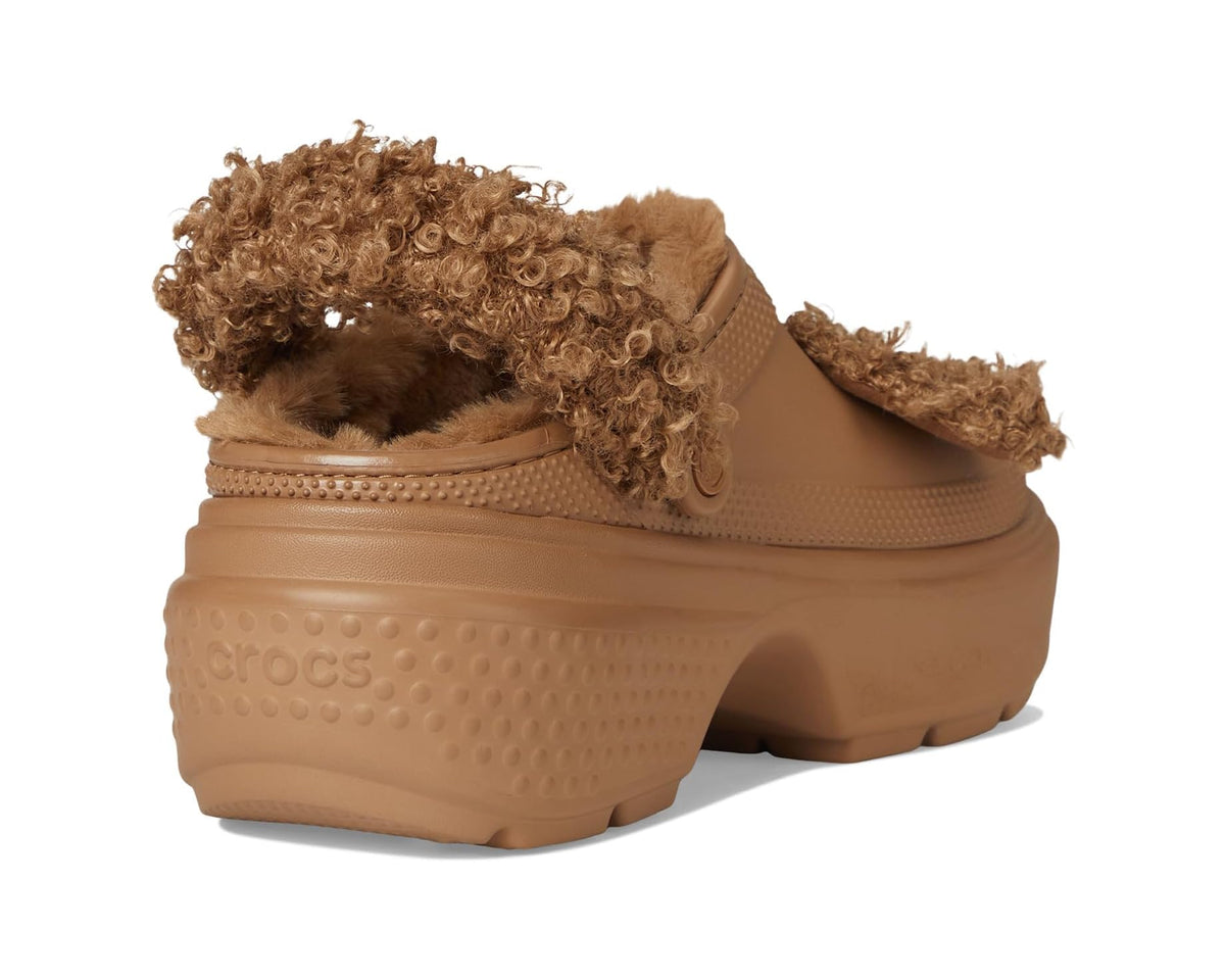 Unisex Crocs Stomp Lined Clogs Sepia Bear