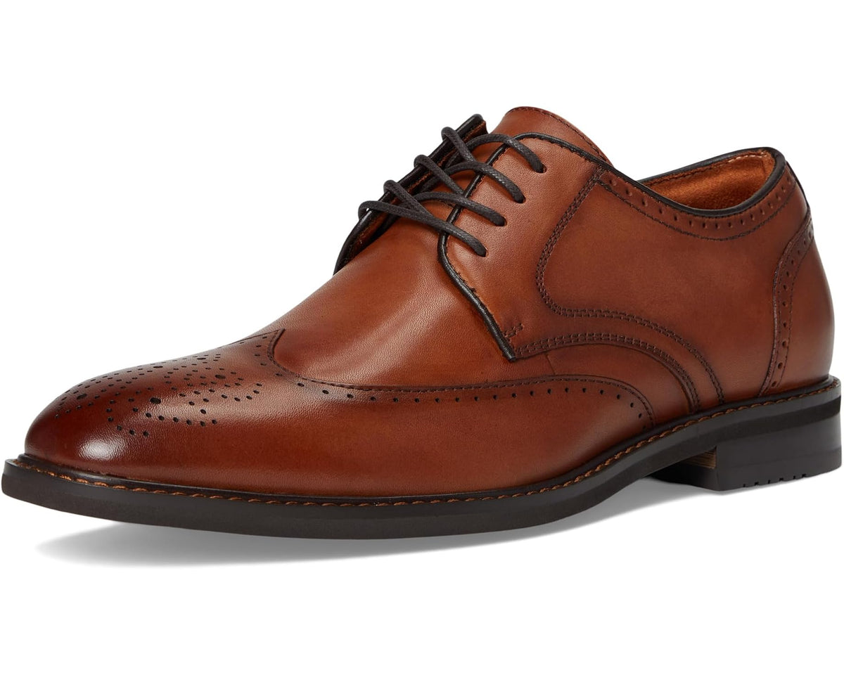 Men's Stacy Adams Bennett Wingtip Lace-Up Brandy