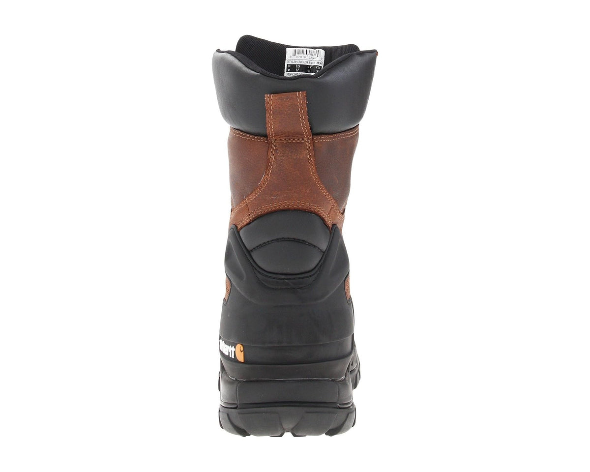 Men's Carhartt CMC1259 10 Pac Safety Toe Boot Brown Oil Tanned Leather