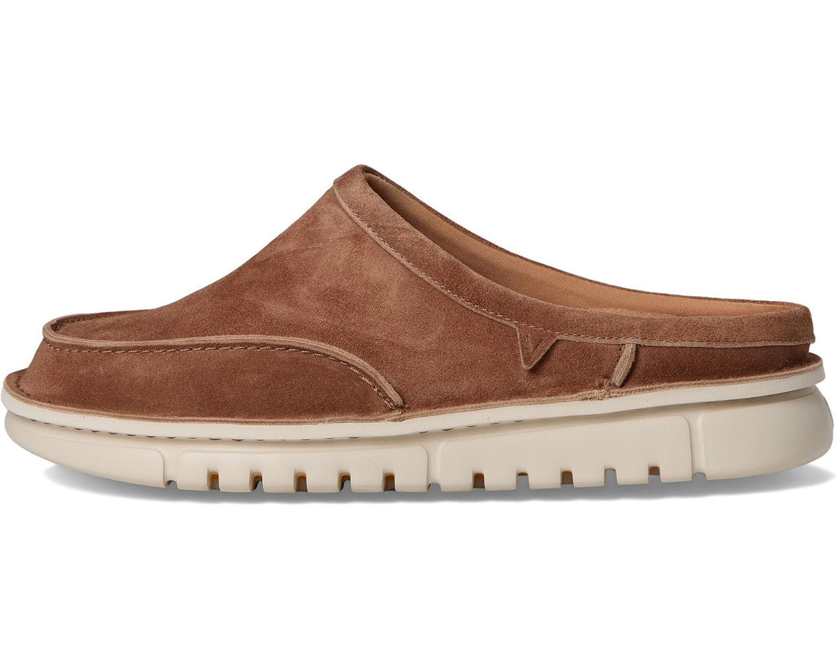 Men's VIONIC Muptown Clogs Mules Hazelnut Brown Waxed Suede