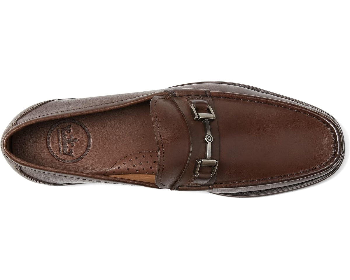 Men's Peter Millar Crown Leather Bit Loafers Brown