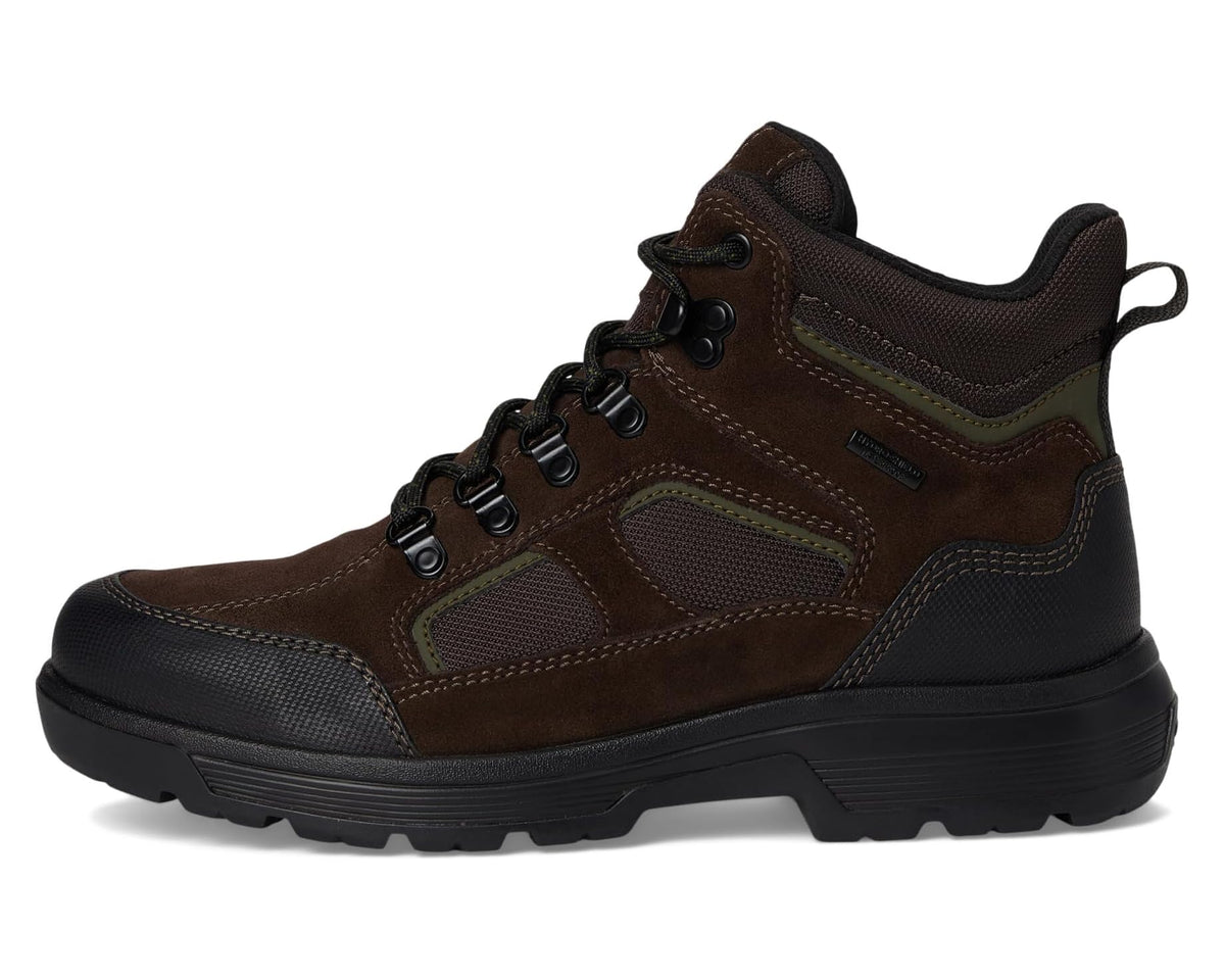Men's Rockport Evan Waterproof Boots Dark Brown Multi