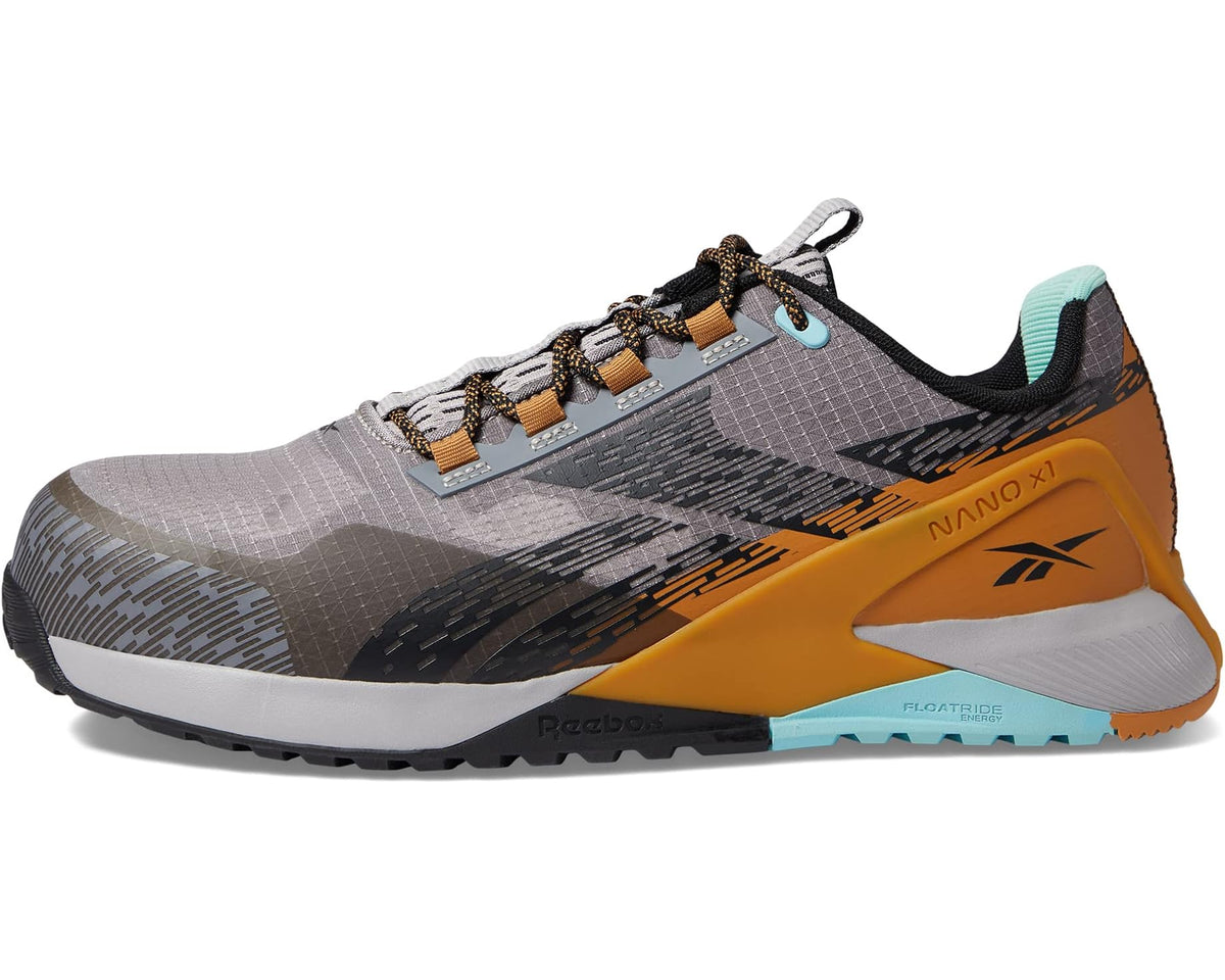 Men's Reebok Work Nano X1 Adventure Work EH Comp Toe Silver/Grey/Clay/Black