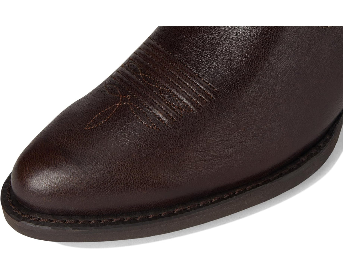 Men's Ariat Heritage R Toe Western Boot Burnished Chocolate