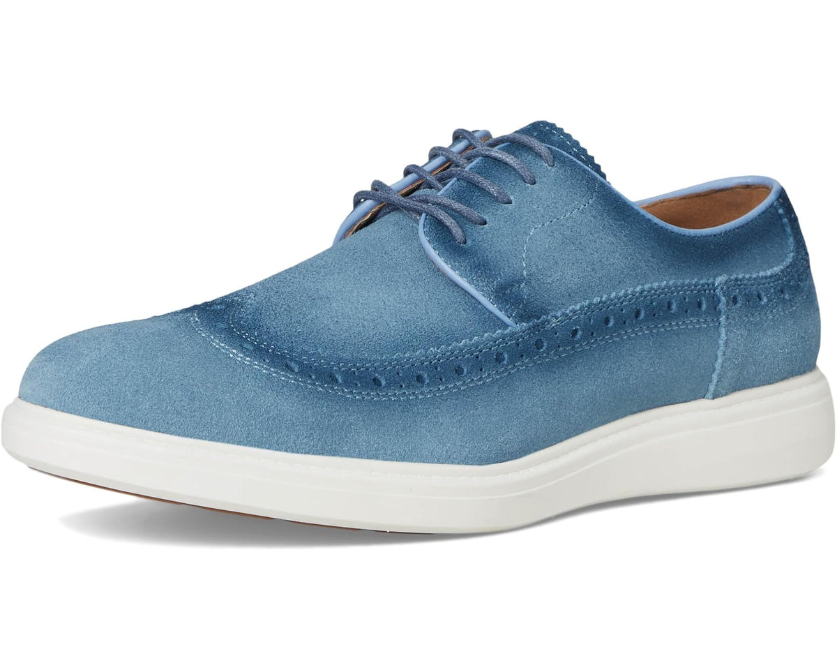 Men's Stacy Adams Trudell Wing Tip Lace-Up Light Blue