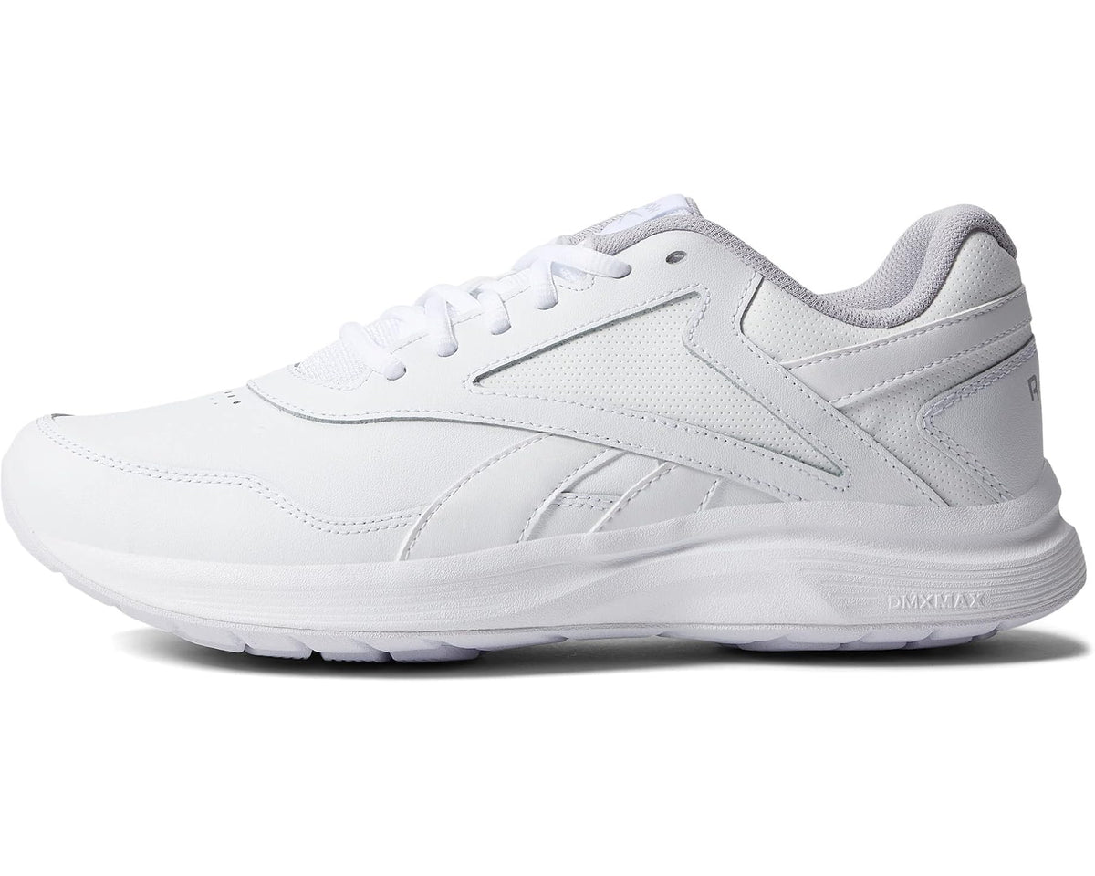 Men's Reebok Walk Ultra 7 lace-up sneakers, white and light gray with padded collar