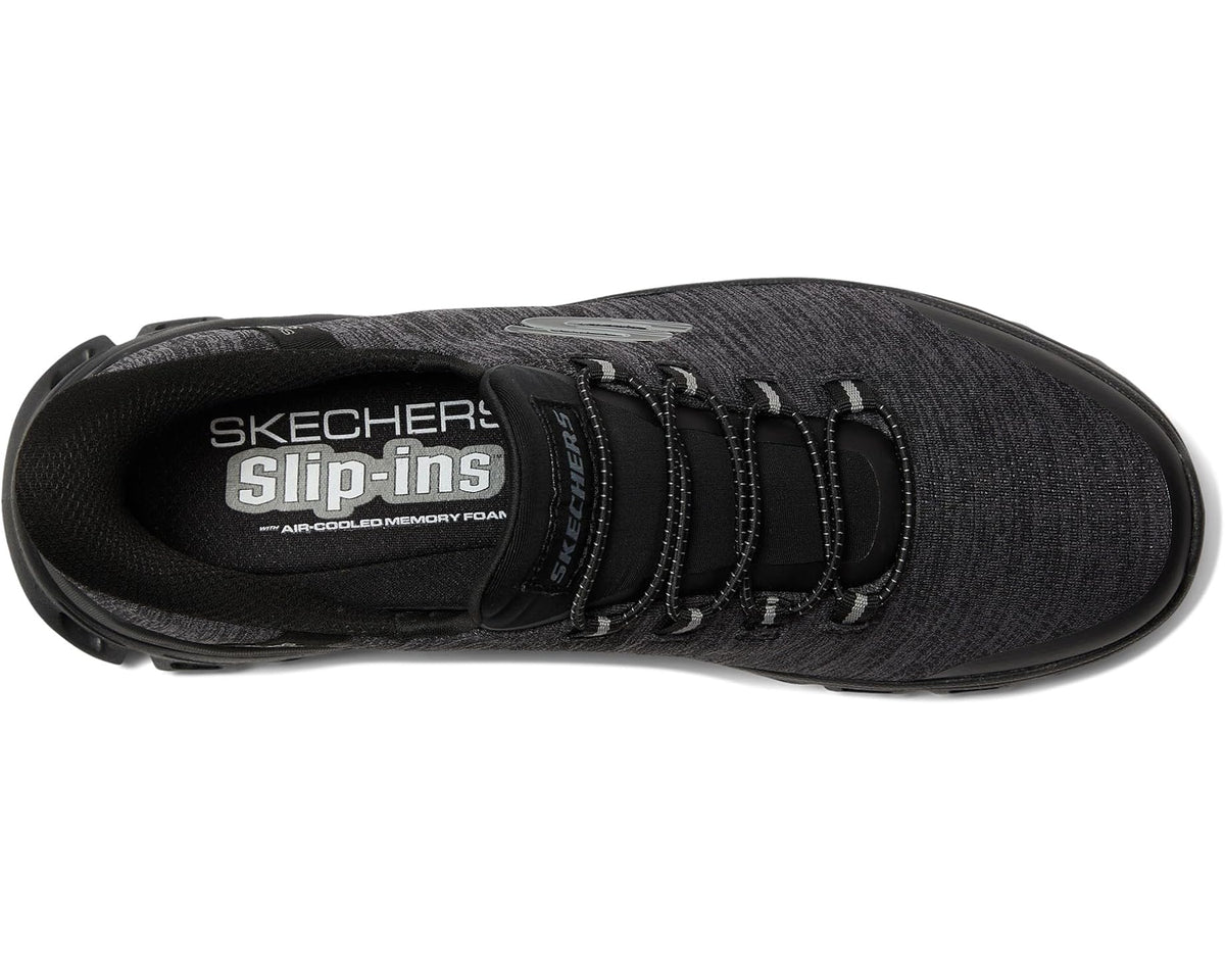 Men's SKECHERS Glide-Step Zefyr Hands Free Slip-in Charcoal/Black
