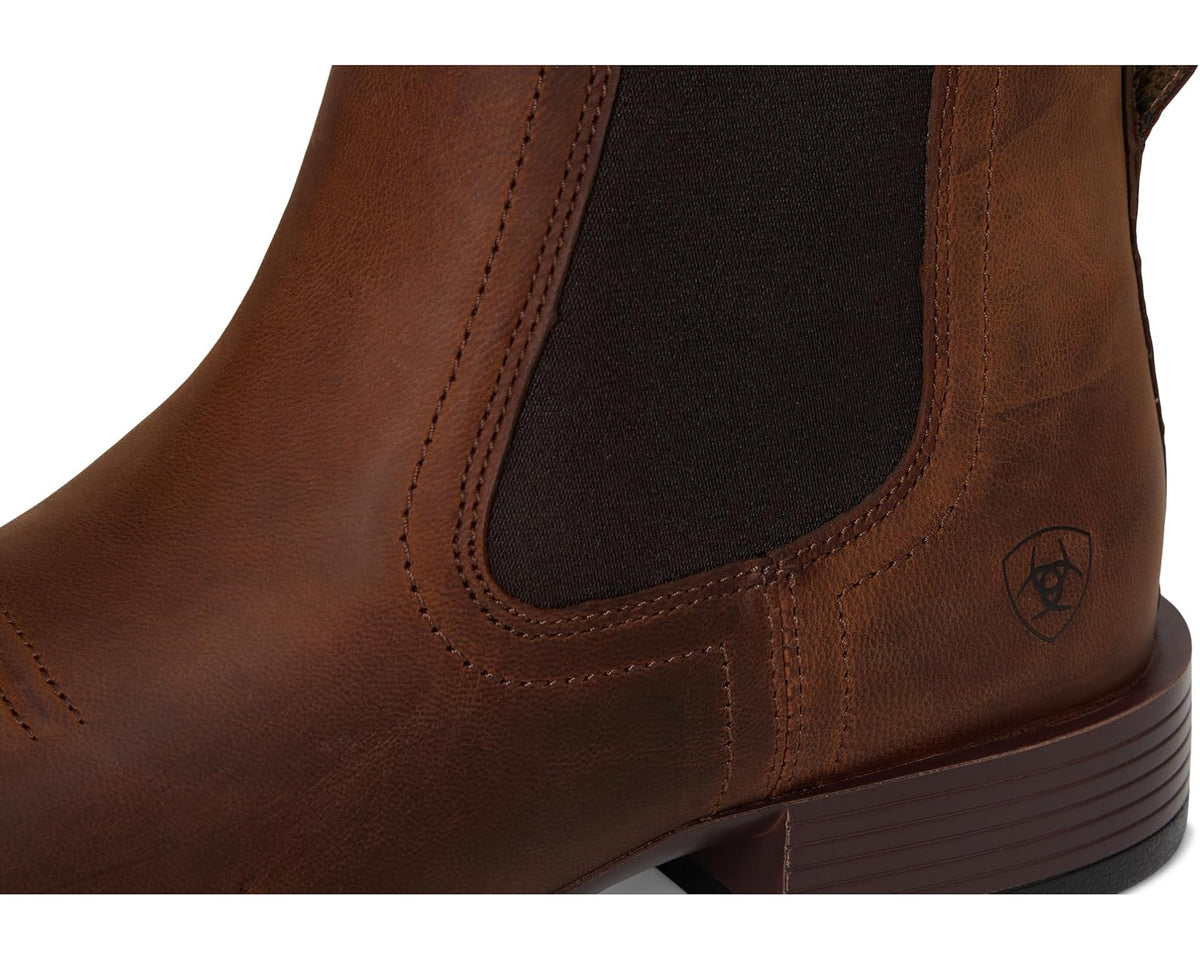 Men's Ariat Booker Ultra Square Toe Western Boots Rough Tan