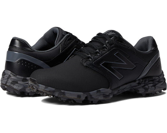 Men's New Balance Golf Striker v3 golf shoes in black with lace-up design