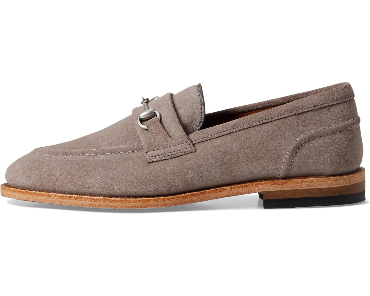 Men's Allen Edmonds Randolphbit Loafer/Moc Shoes Pewter Suede