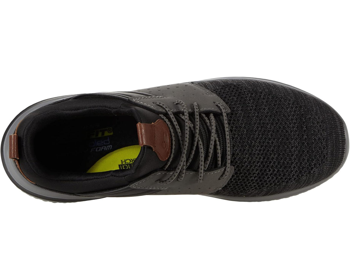 Men's SKECHERS Delson 3.0 - Cicada Black/Gray