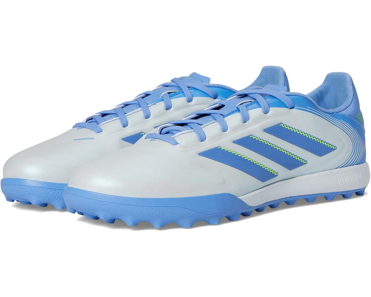 Unisex adidas Copa Pure 3 League Turf Soccer Cleats Halo Blue/Blue Fusion/Lucid Lemon