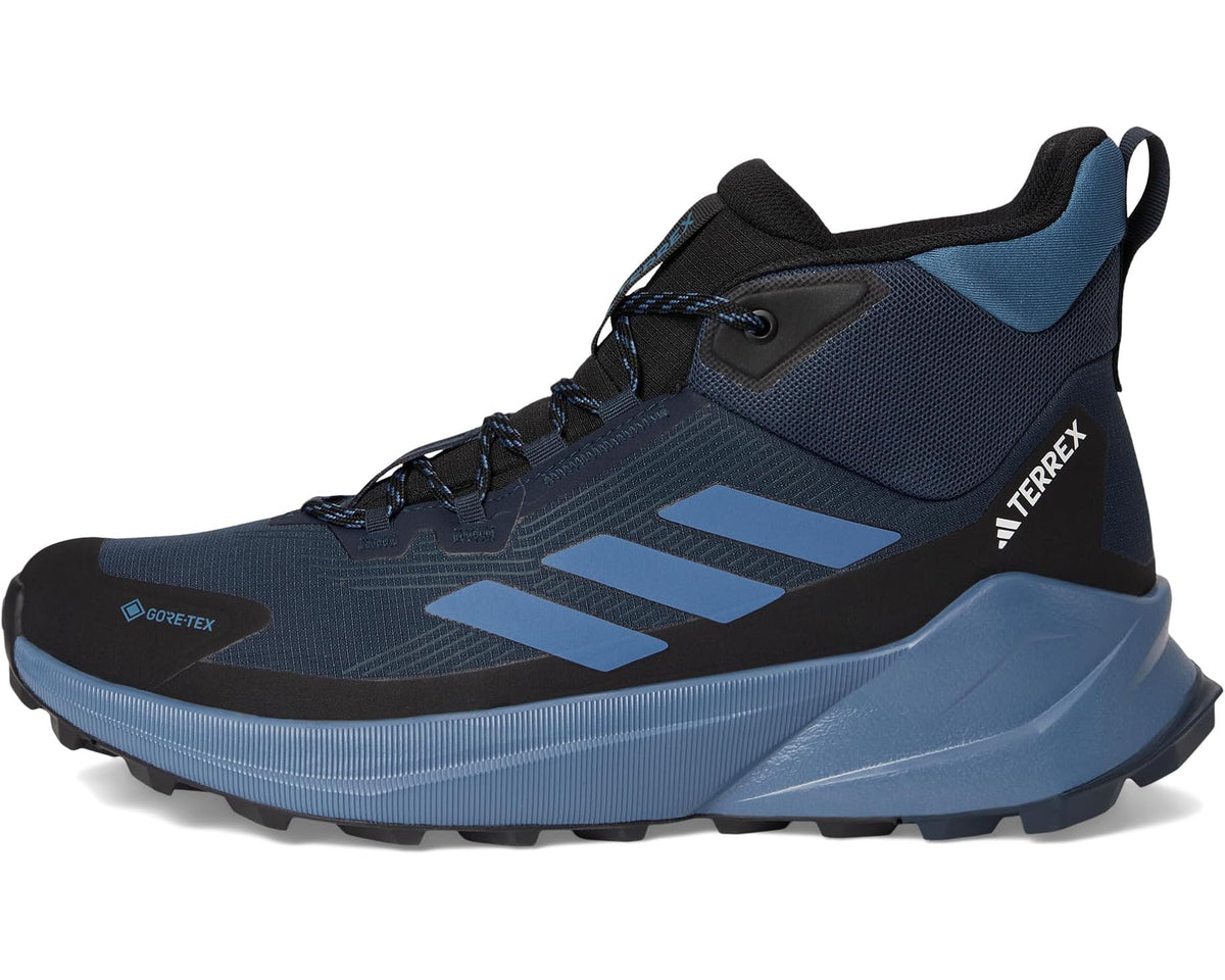 Men's adidas Terrex mid hiking shoes, GORE-TEX, navy/blue and black, lace-up