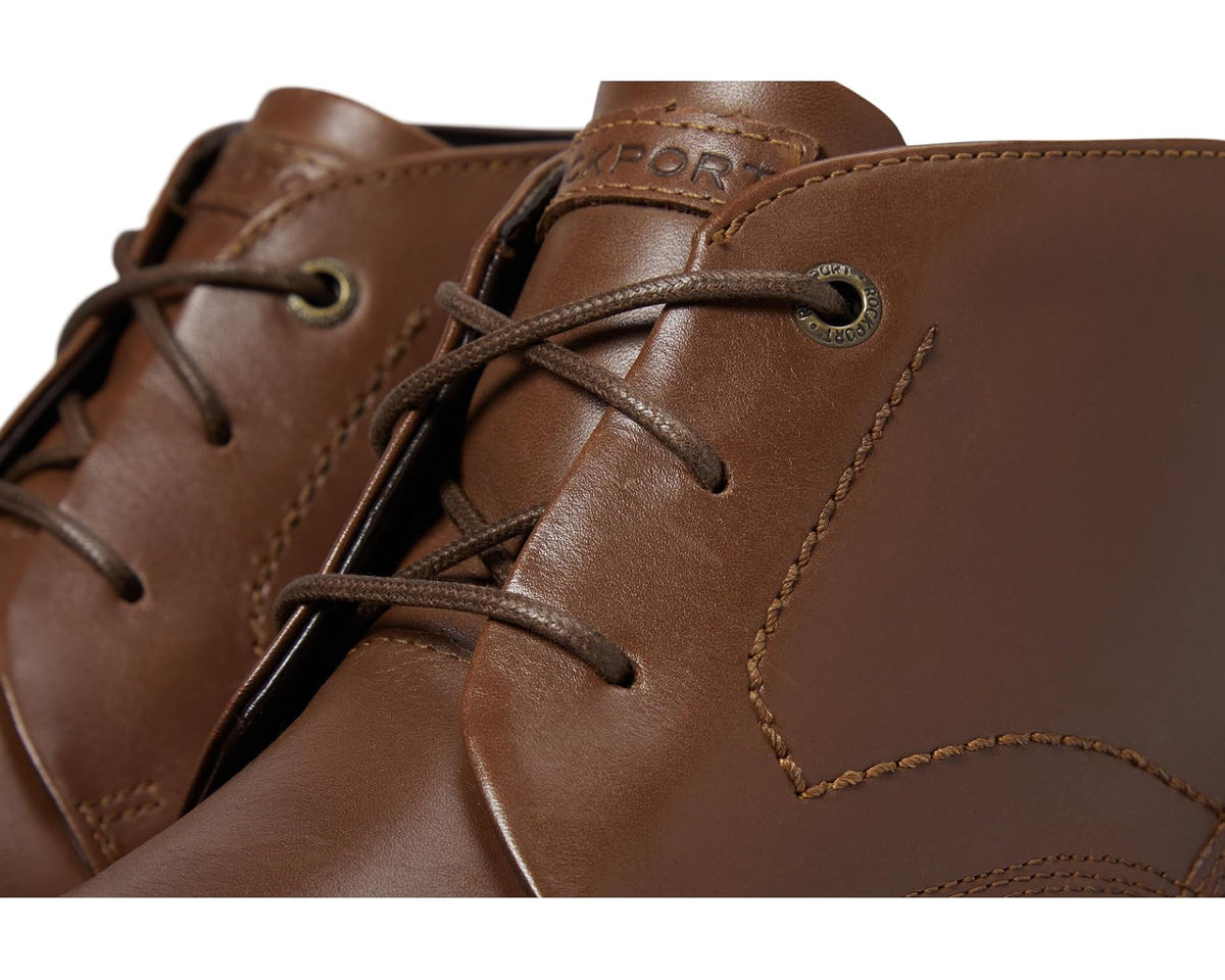 Men's Rockport Classic Break Chukka Dark Brown Leather