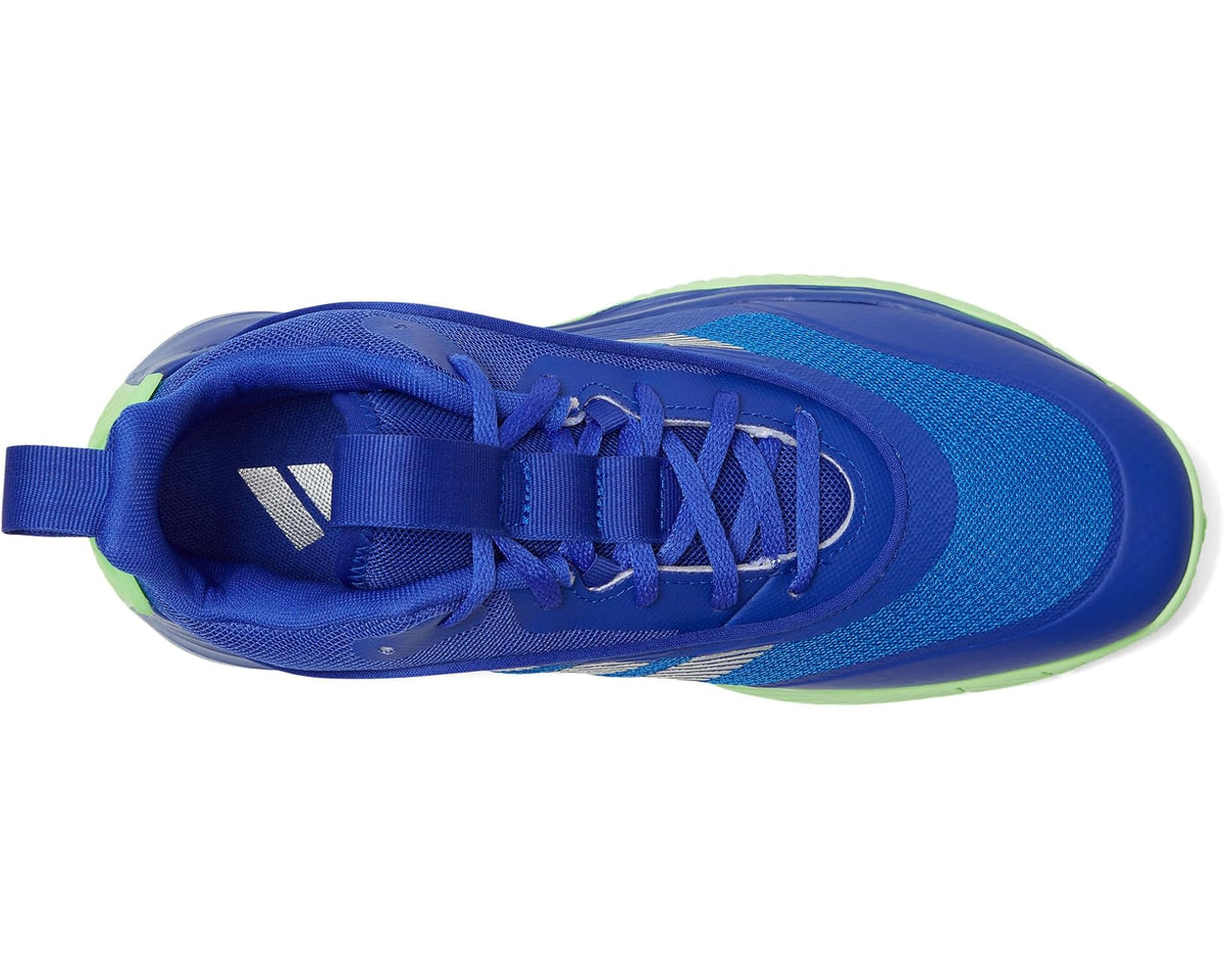 Men's adidas Own The Game 3.0 Basketball Shoes Lucid Blue/Silver Metallic/Lime Burst