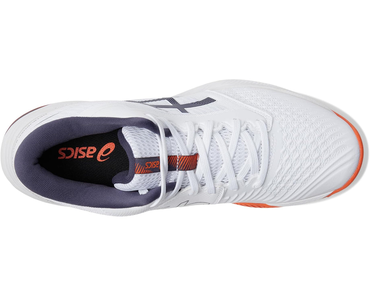 Men's ASICS Netburner Ballistic FF MT 3 Volleyball Shoe White/Indigo Fog