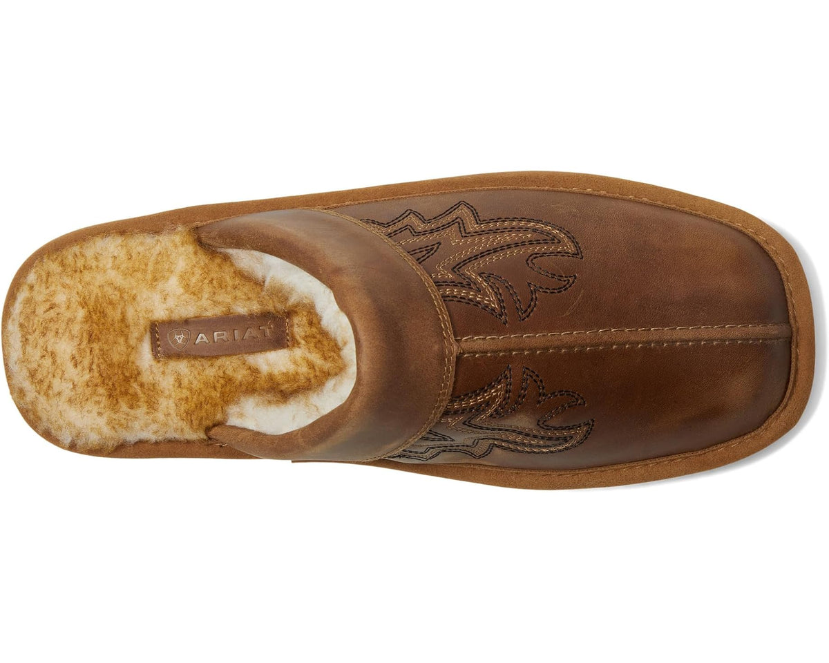 Men's Ariat Silversmith Exotic Slipper Distressed Brown
