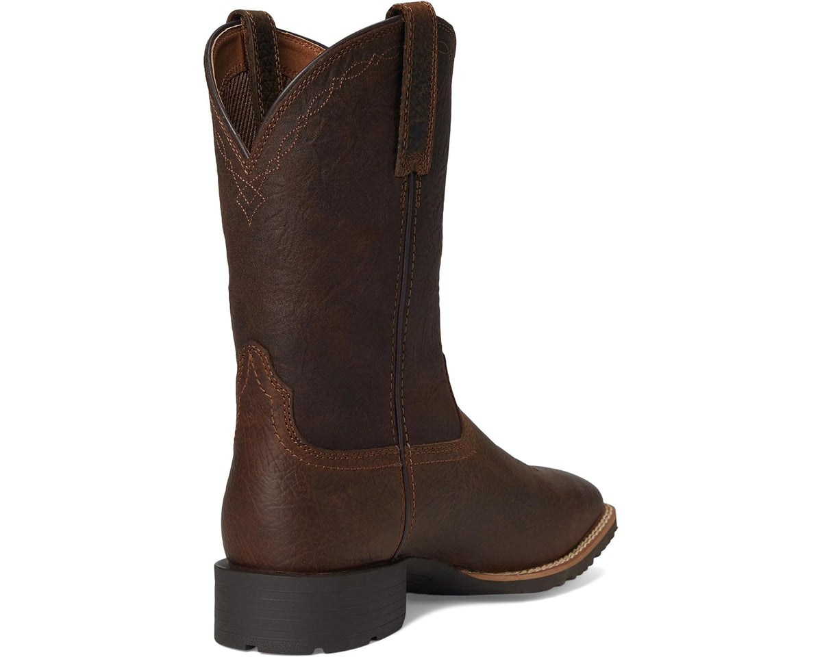 Men's Ariat Hybrid Grit Western Boots Earth/Alamo Brown