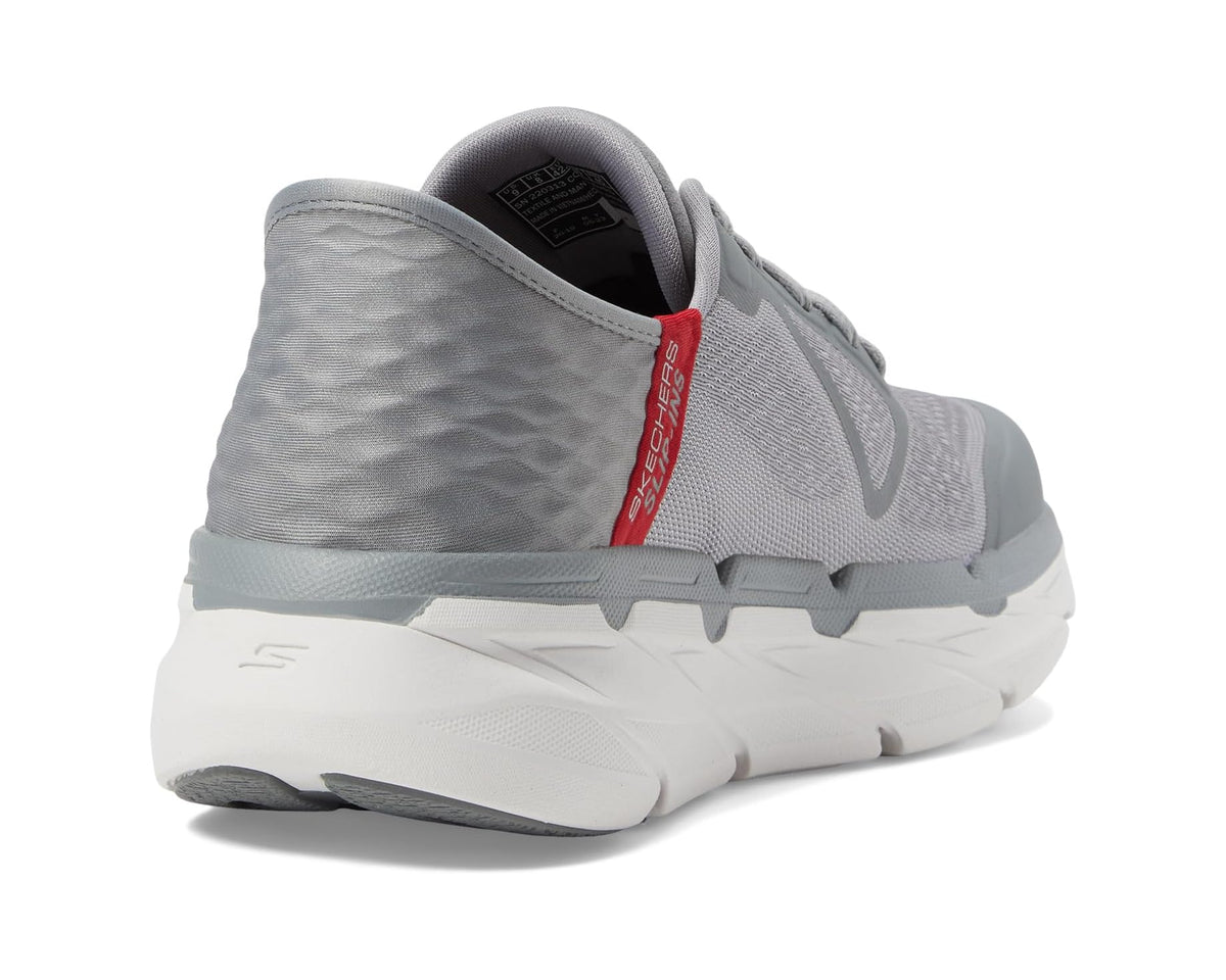 Men's SKECHERS Max Cushioning Premier Ascendant Hands Free Slip-Ins Gray/Red