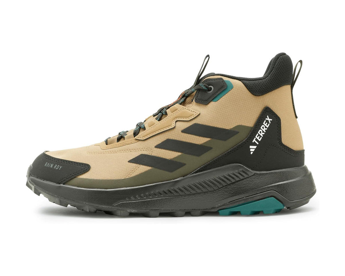 Men's adidas Outdoor Terrex Anylander Mid Top Rain.RDY Hiking Shoes Cardboard/Black/Shadow Olive