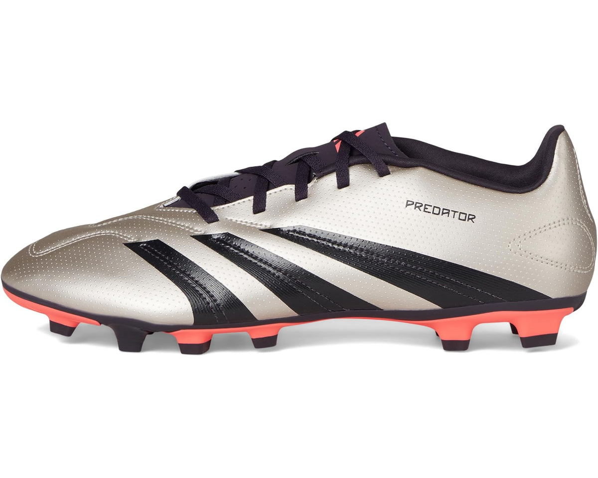 Men's adidas Predator Club Flexible Ground Soccer Cleats Platin Metallic/Aurora Black/Turbo