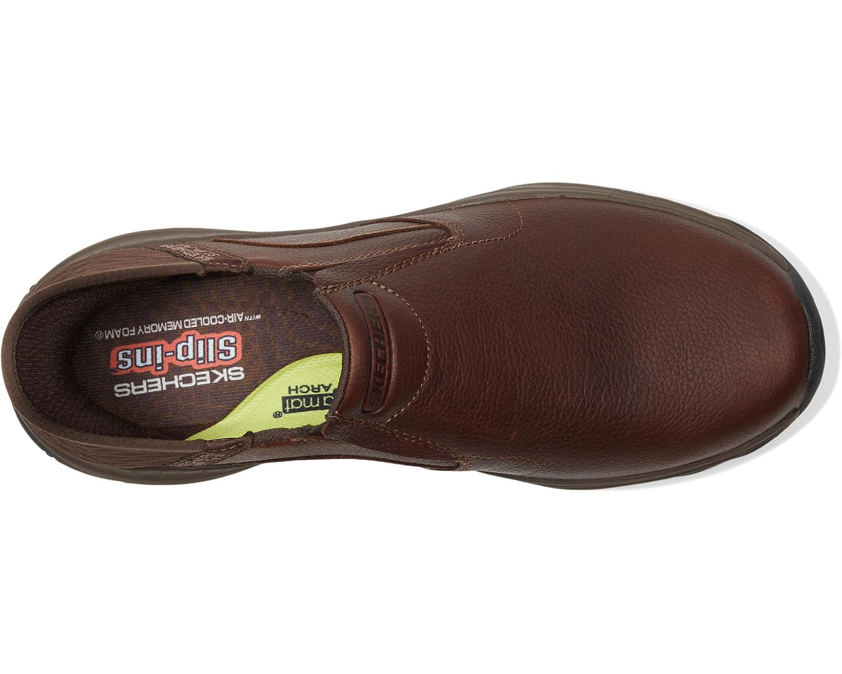 Men's SKECHERS Craster Lanigan Hands Free Slip-Ins Red Brown