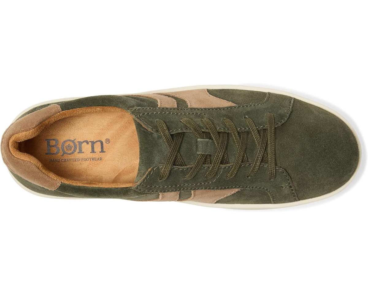 Men's Born Beck Tie Dark Green (Taupe)