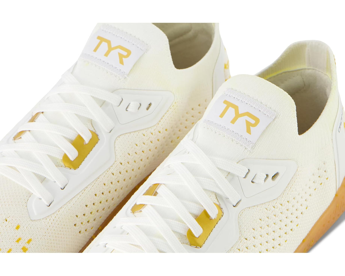 Men's TYR Dropzero Laces White/Gold