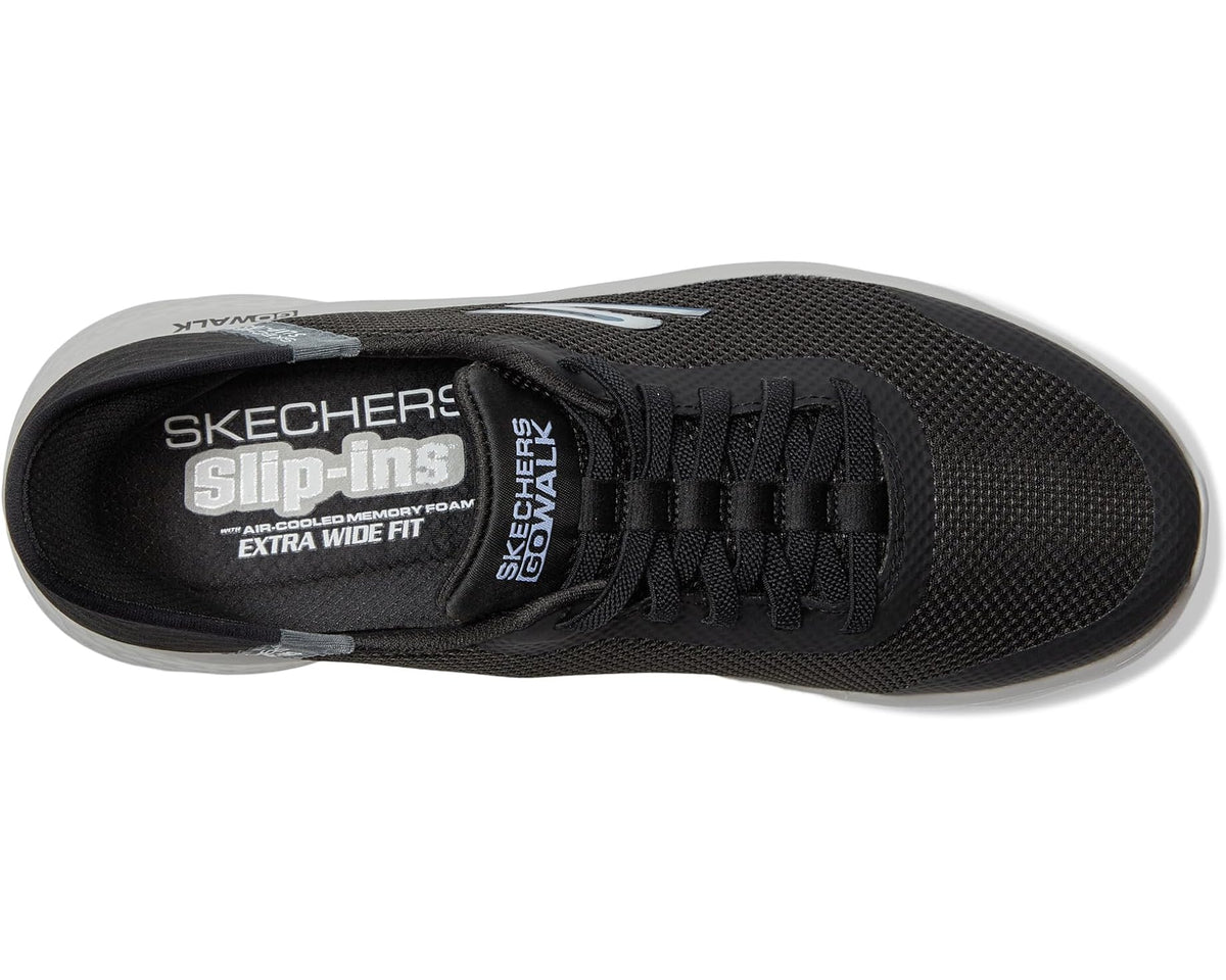 Men's SKECHERS Performance Go Walk Flex - Hands Up Hands Free Slip-Ins Black/Grey