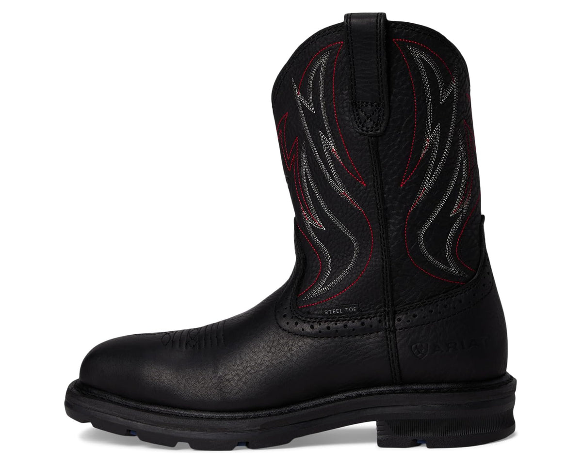 Men's Ariat Sierra Shock Shield Steel Toe Work Boots Black