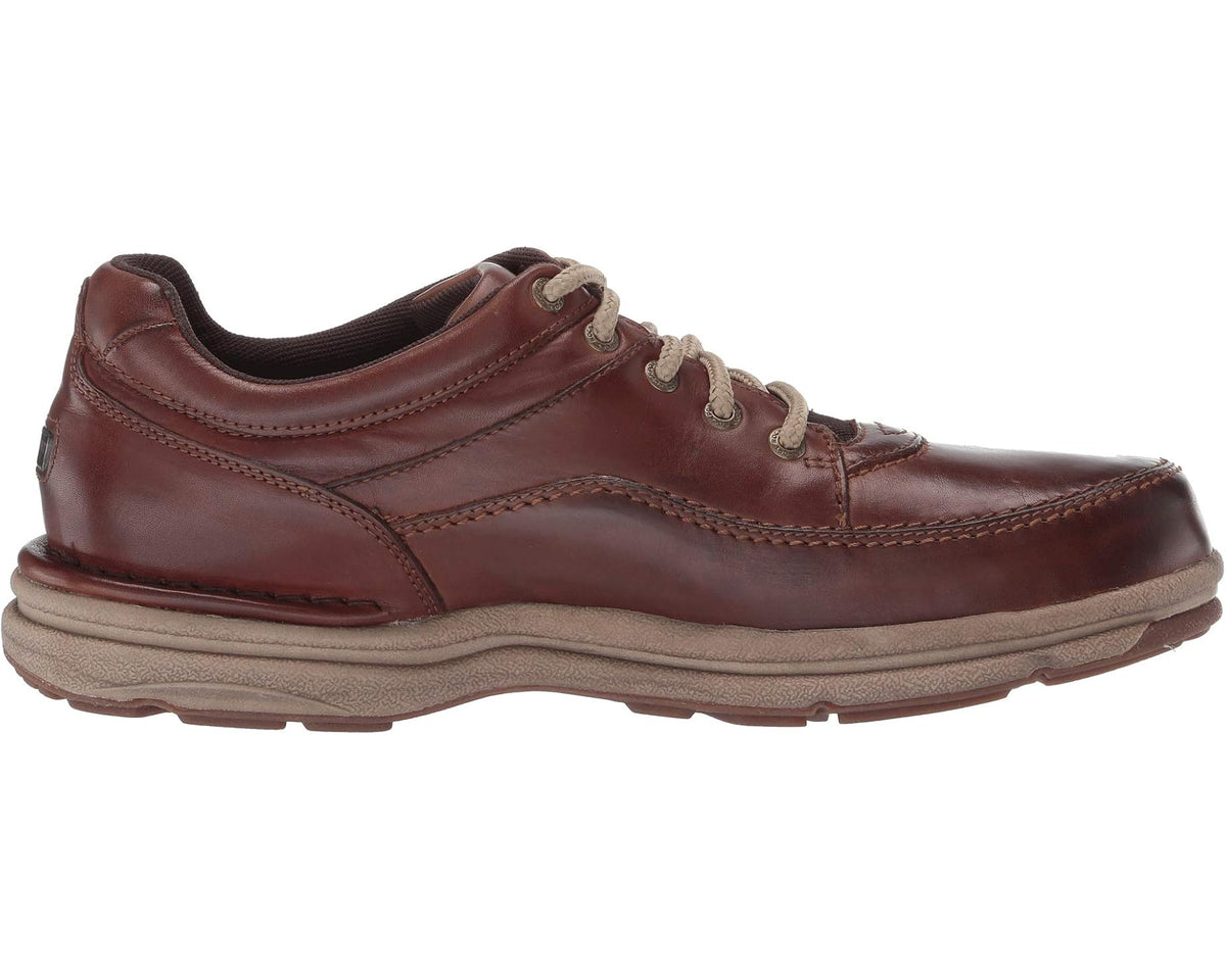 Men's Rockport World Tour Classic Walking Shoe Brown Leather
