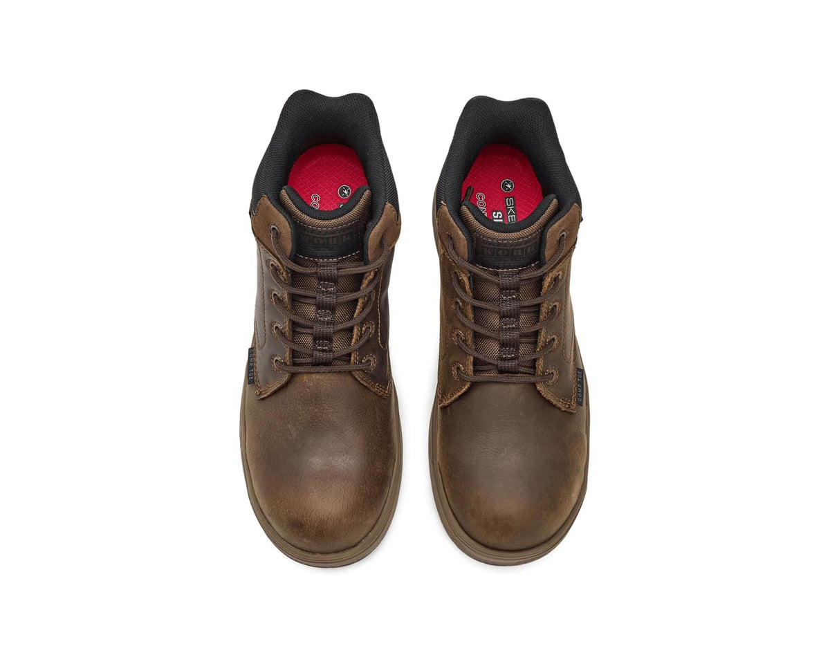 Men's SKECHERS Work Declon Comp Toe Brown