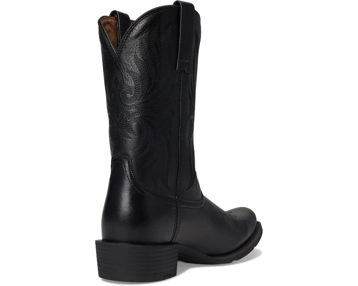 Men's Ariat Sport Narrow Cutter Toe Cowboy Boot Black Deertan