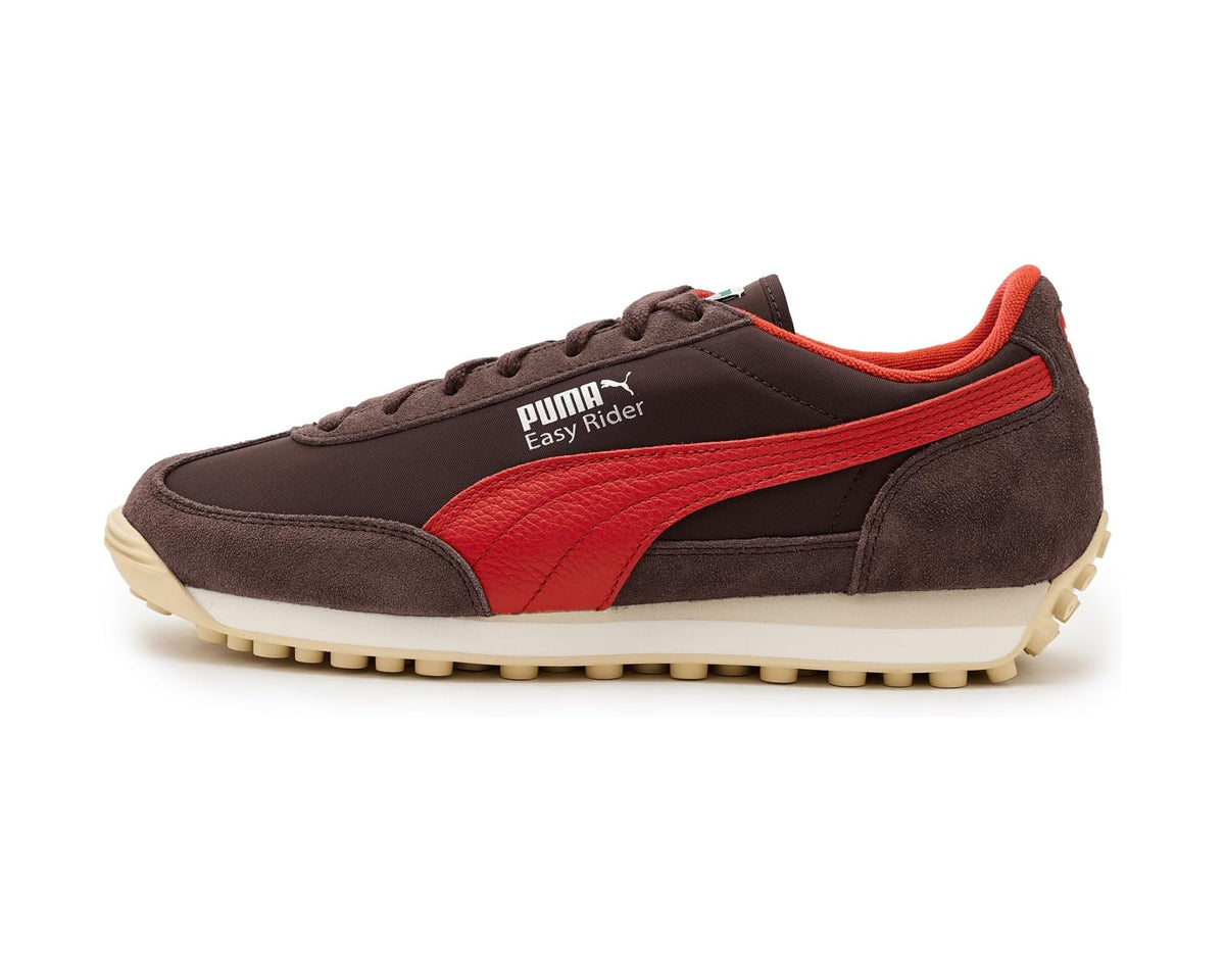 Men's PUMA Easy Rider Vintage Shoes Chocolate Brown/Candy Apple