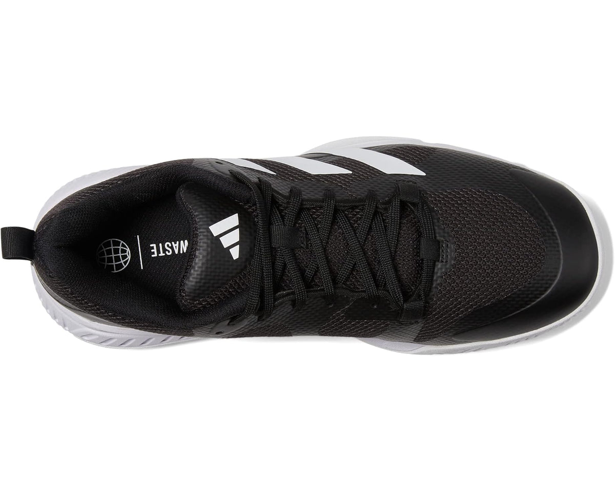 Men's adidas Court Team Bounce 2.0 Volleyball Shoes Black/White/Black