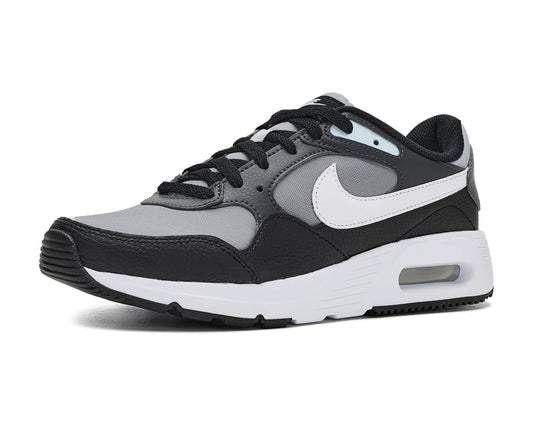 Men's Nike Air Max SC sneakers in black, grey and white with lace-up and Air unit.