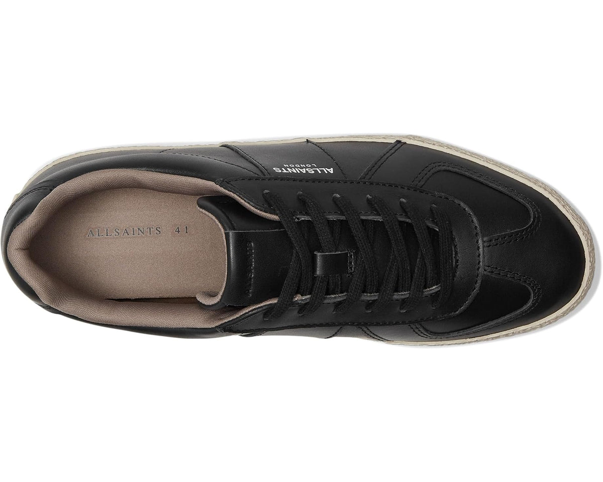 Men's AllSaints Jaimee Leather Low Top Black/White