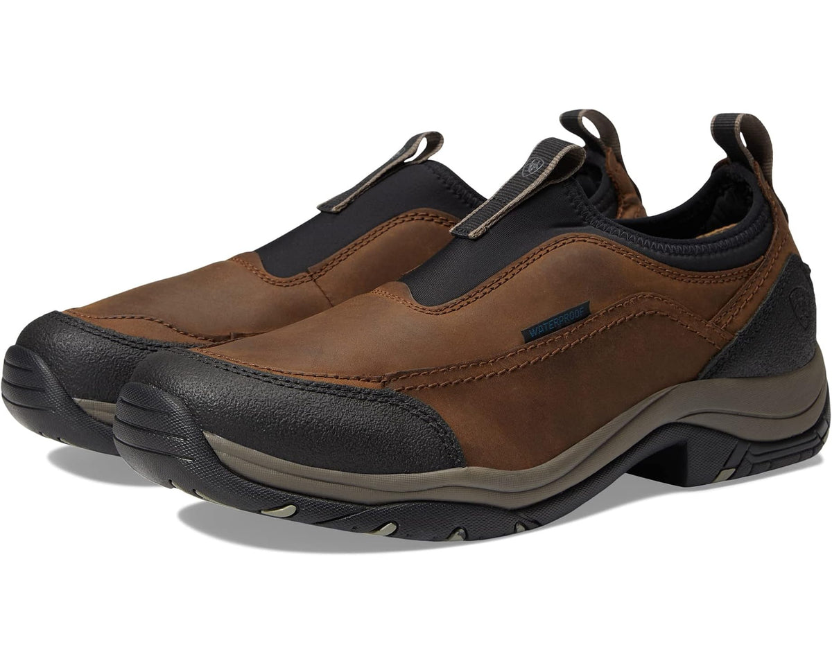 Men's Ariat Terrain Ease Waterproof Oily Distressed Brown