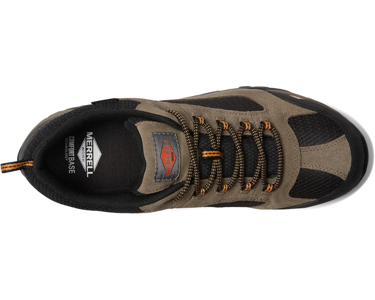 Men's Merrell Work Moab Onset Waterproof Composite Toe Walnut