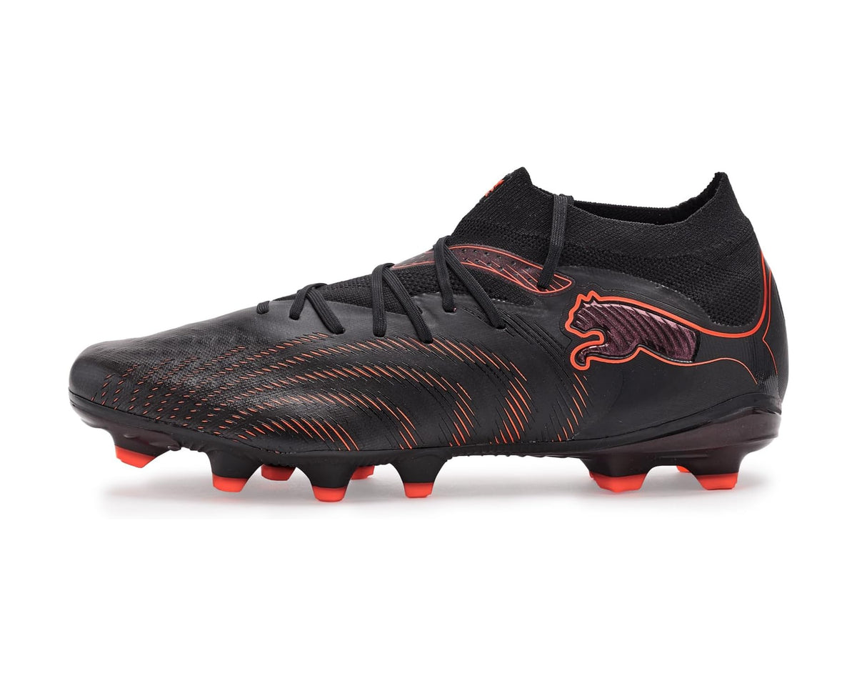 Men's PUMA Future 9 Pro Firm, Artificial Ground Soccer Cleats Black/Glowing Red/Strong Gray