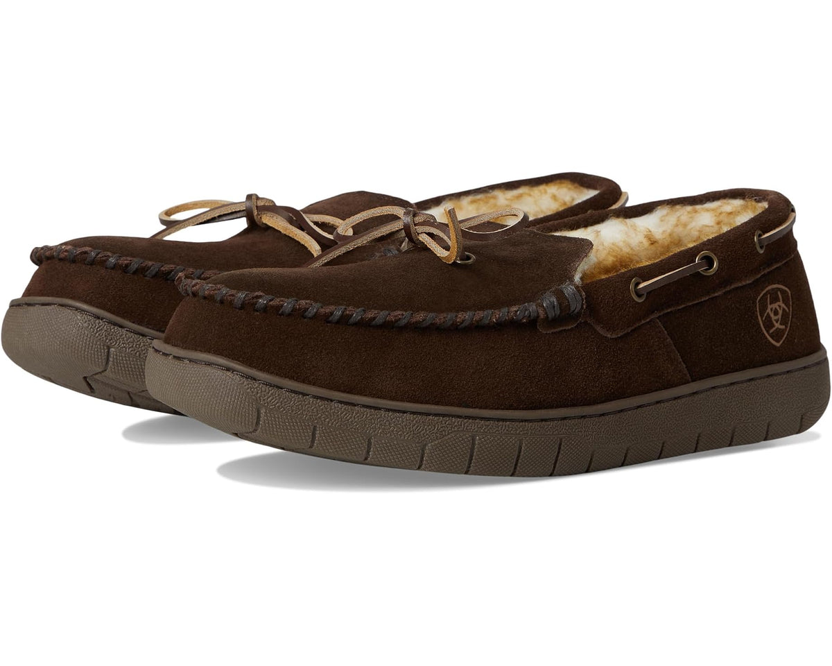 Men's Ariat Harrison Moc Slipper Dark Brown