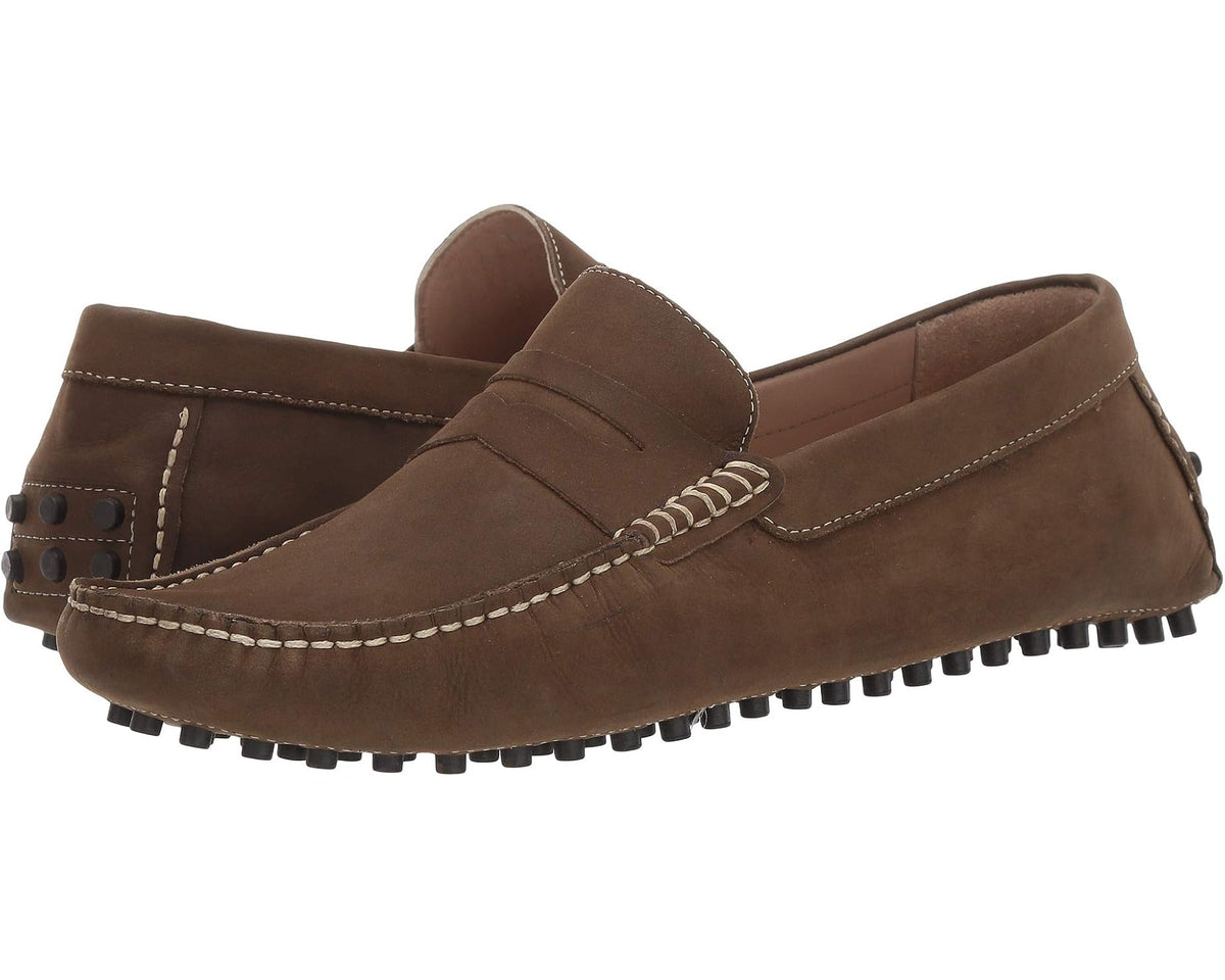 Men's Carlos by Carlos Santana Ritchie Driver Loafers Olive Calf Nubuck